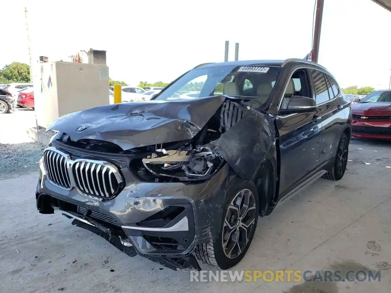 2 Photograph of a damaged car WBXJG7C07M5T45879 BMW X1 2021