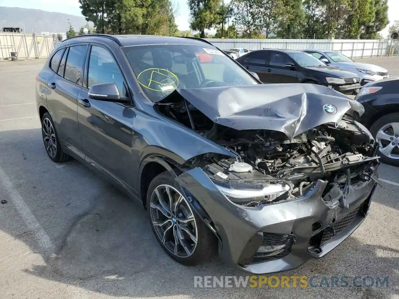 1 Photograph of a damaged car WBXJG7C07M5U23139 BMW X1 2021