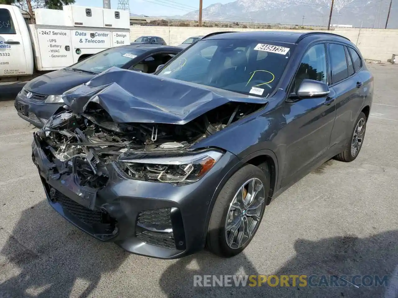 2 Photograph of a damaged car WBXJG7C07M5U23139 BMW X1 2021