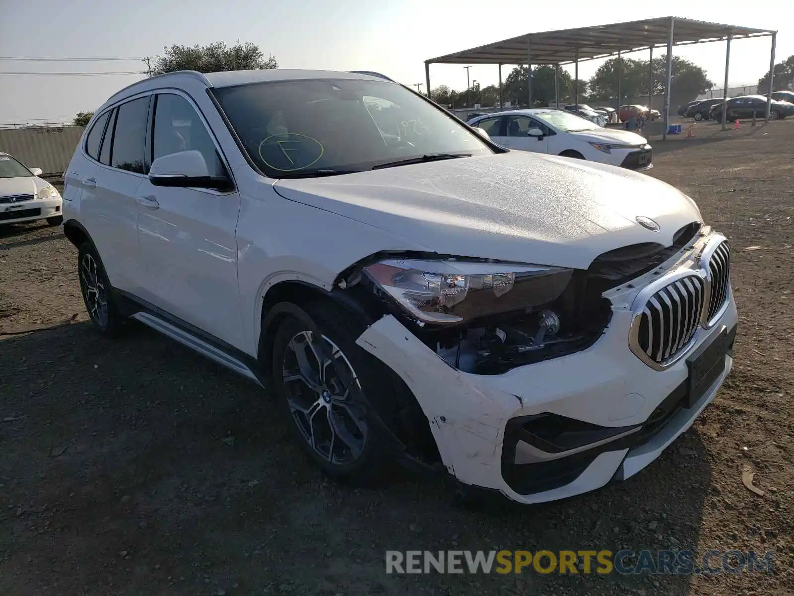 1 Photograph of a damaged car WBXJG7C08M5S16923 BMW X1 2021