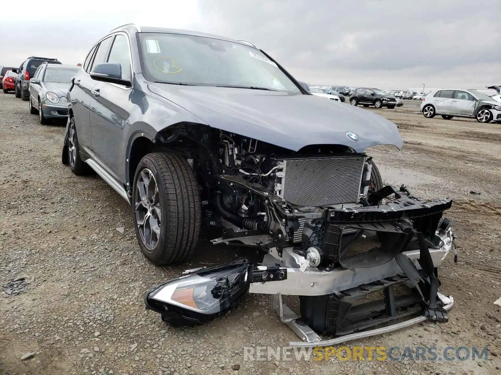 1 Photograph of a damaged car WBXJG7C09M3M68367 BMW X1 2021