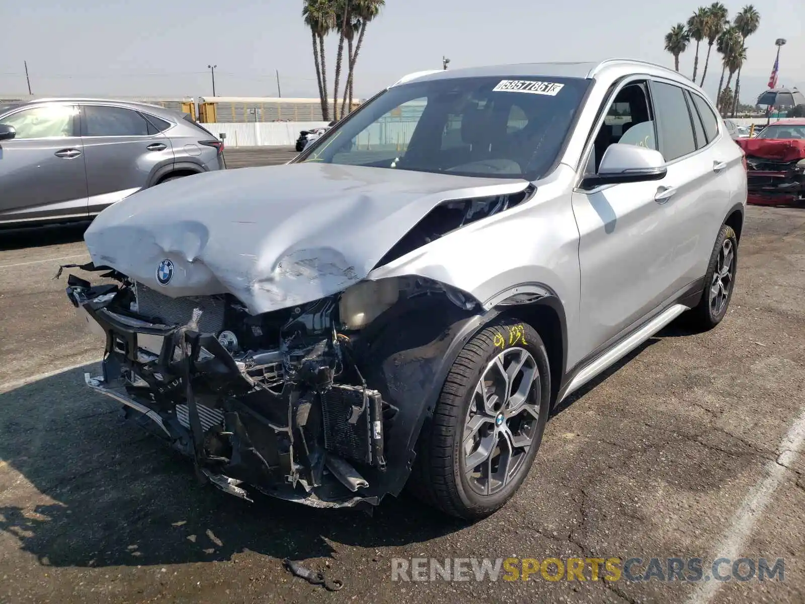 2 Photograph of a damaged car WBXJG7C09M5T45219 BMW X1 2021