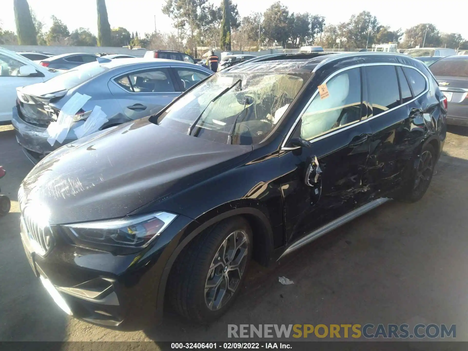 2 Photograph of a damaged car WBXJG7C0XM5S67596 BMW X1 2021