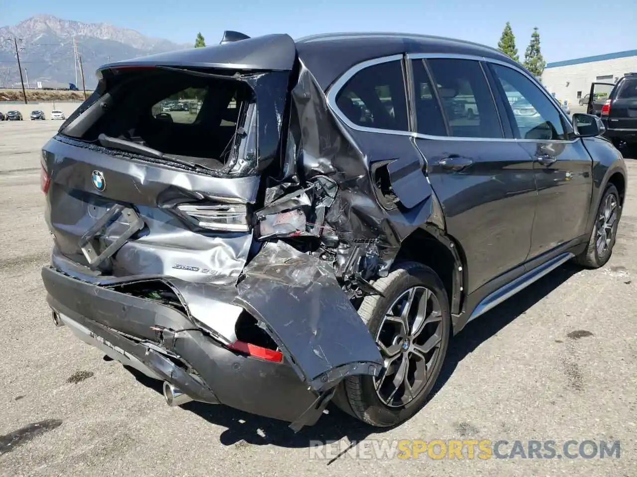 4 Photograph of a damaged car WBXJG7C0XM5S76038 BMW X1 2021