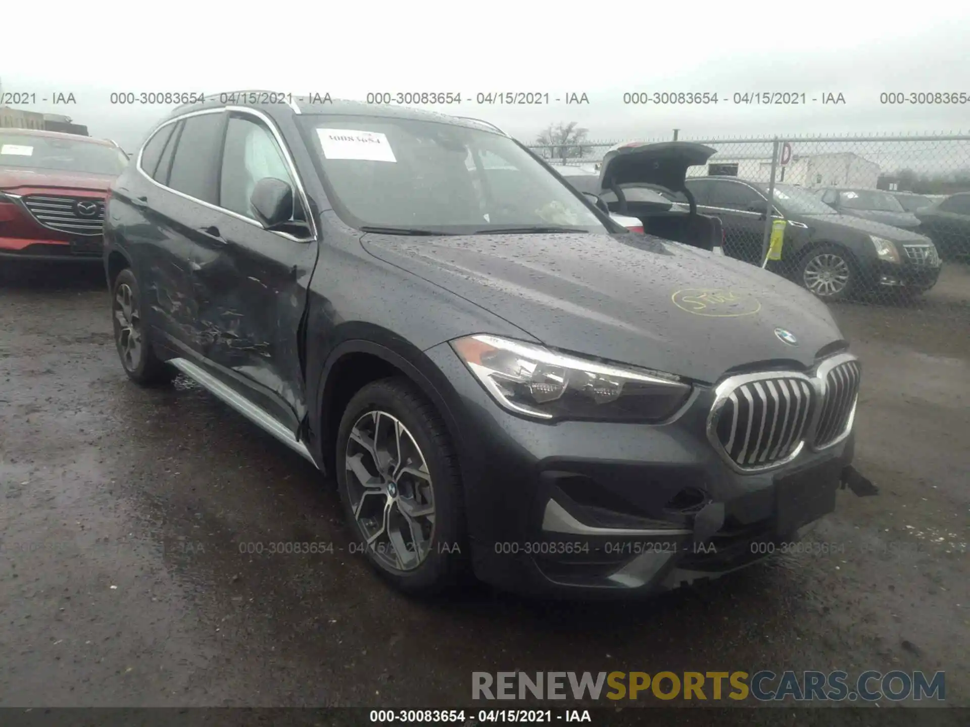 1 Photograph of a damaged car WBXJG9C00M3M75493 BMW X1 2021