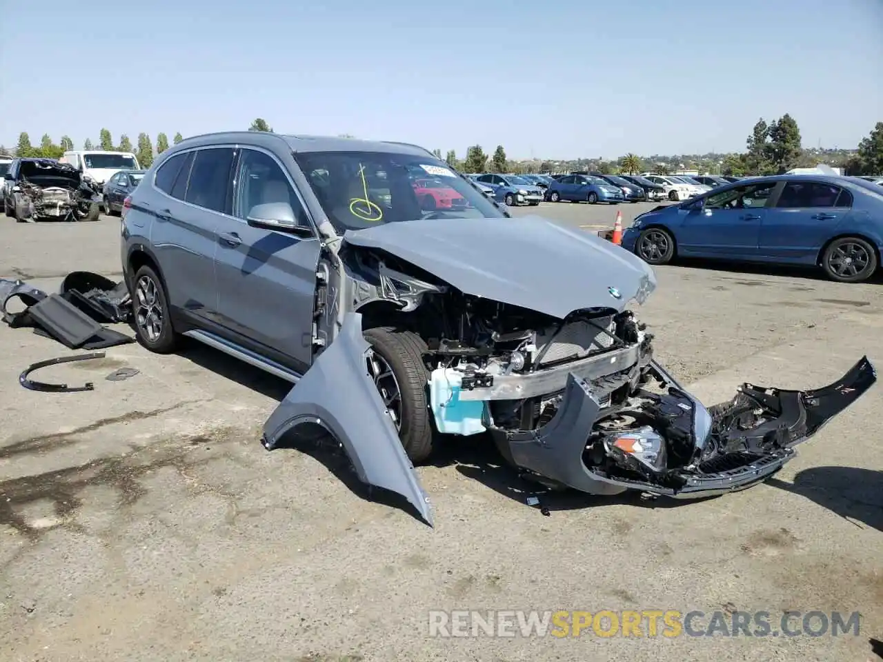 1 Photograph of a damaged car WBXJG9C00M5T93008 BMW X1 2021