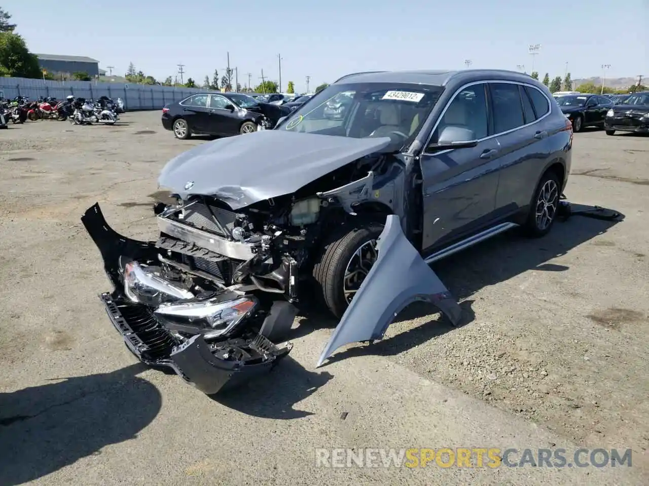 2 Photograph of a damaged car WBXJG9C00M5T93008 BMW X1 2021