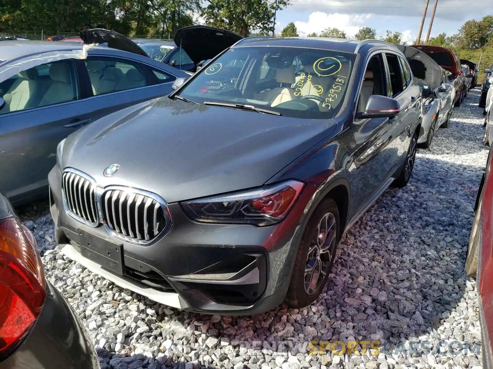 2 Photograph of a damaged car WBXJG9C01M5S20260 BMW X1 2021