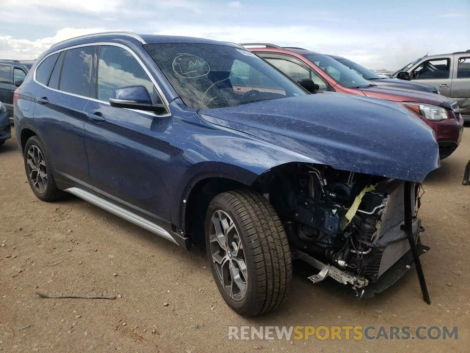 1 Photograph of a damaged car WBXJG9C01M5S66705 BMW X1 2021