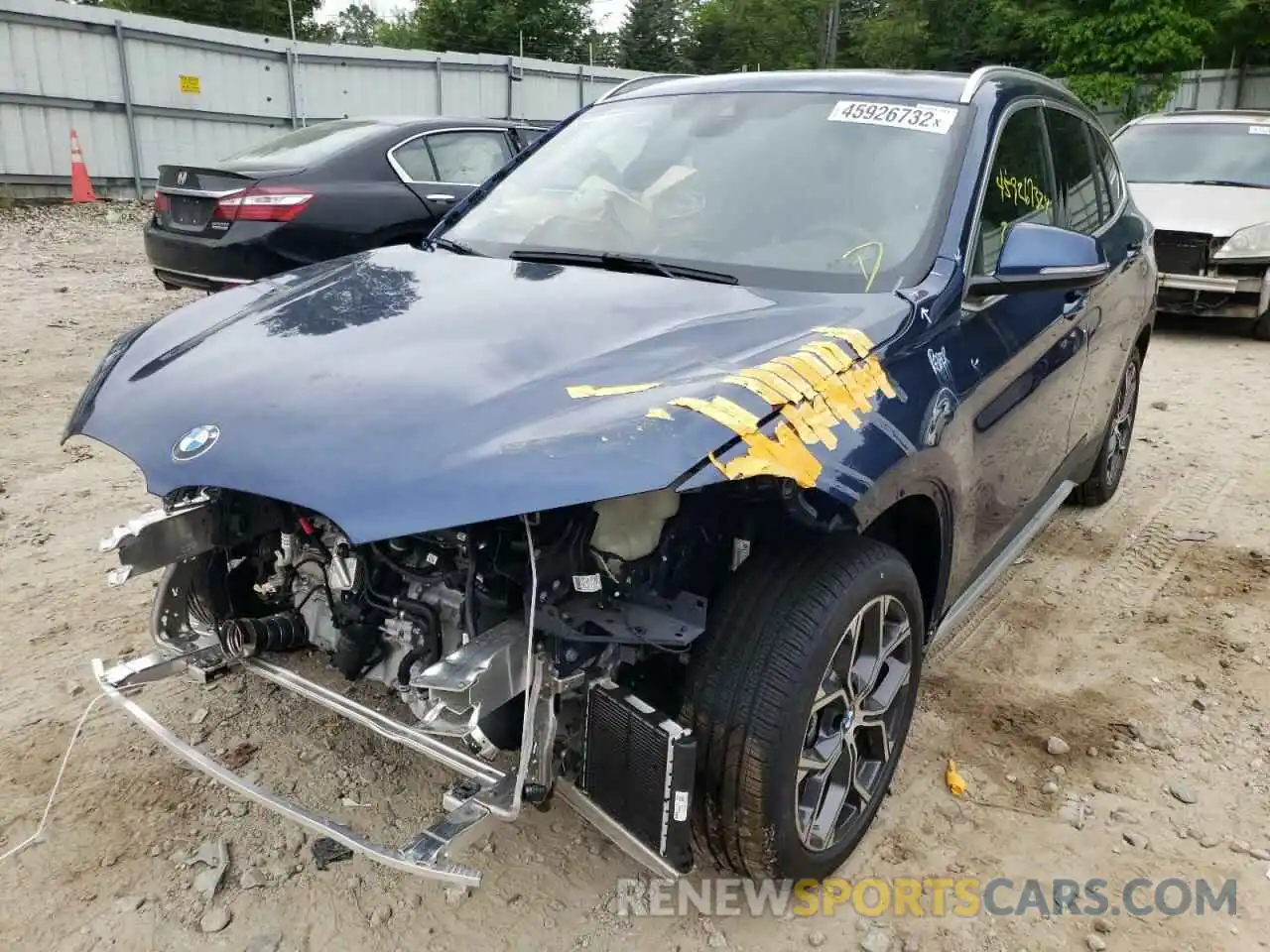 2 Photograph of a damaged car WBXJG9C01M5T54184 BMW X1 2021