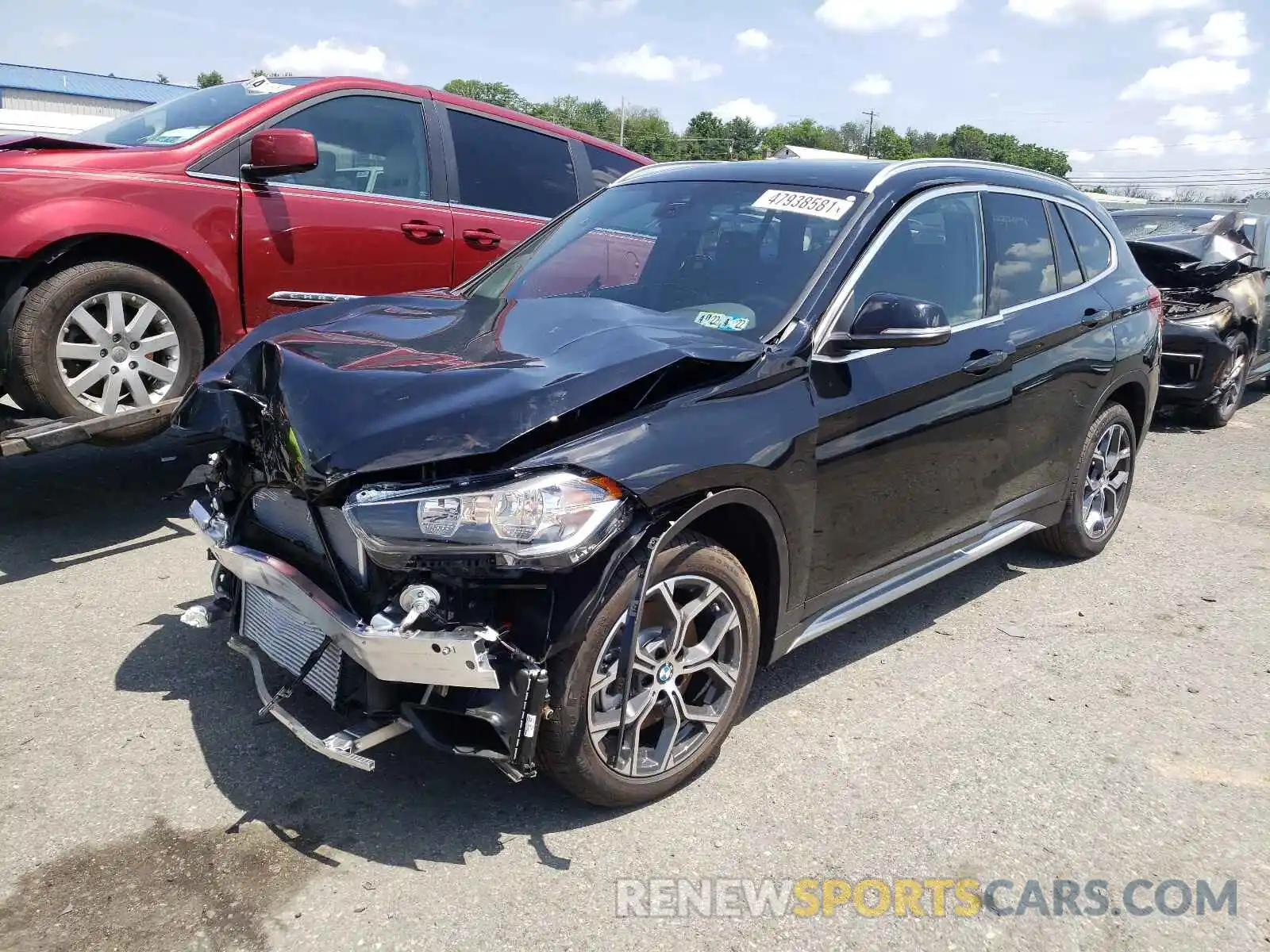 2 Photograph of a damaged car WBXJG9C01M5T57456 BMW X1 2021