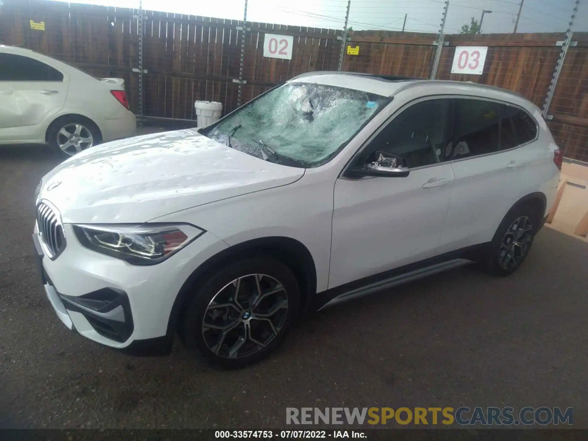 2 Photograph of a damaged car WBXJG9C02M3M67220 BMW X1 2021