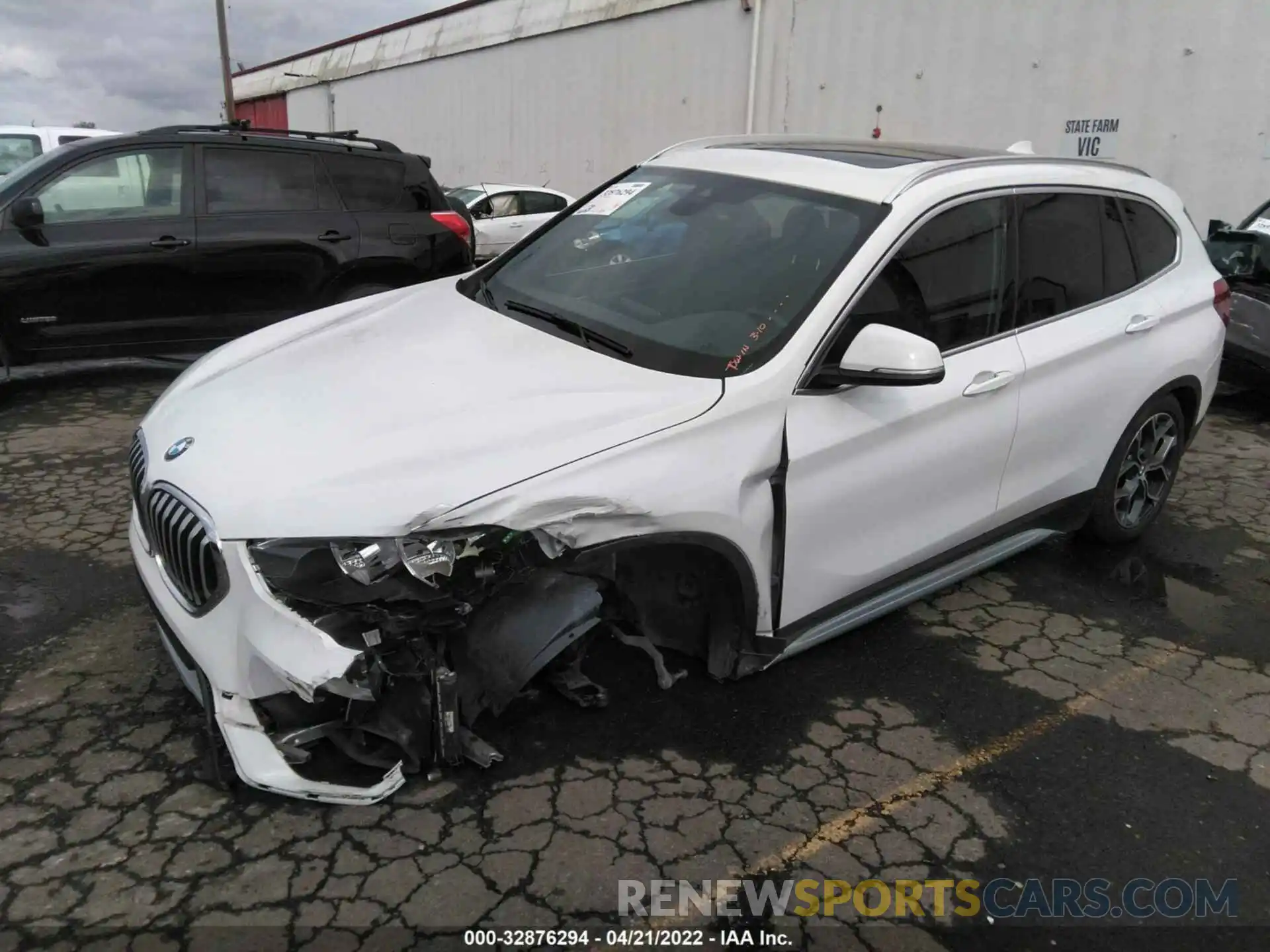 2 Photograph of a damaged car WBXJG9C02M5T30444 BMW X1 2021