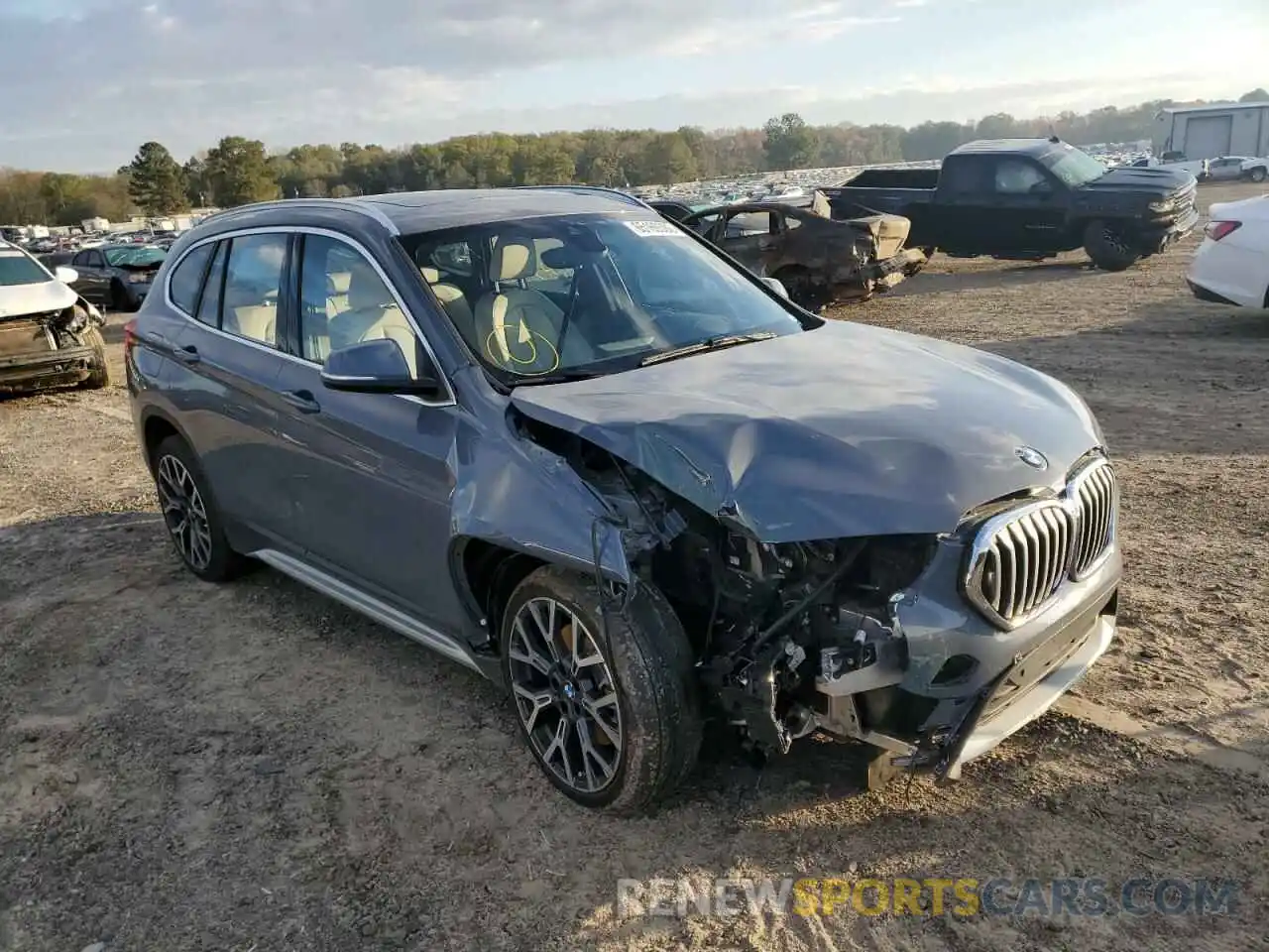 1 Photograph of a damaged car WBXJG9C03M5S05551 BMW X1 2021