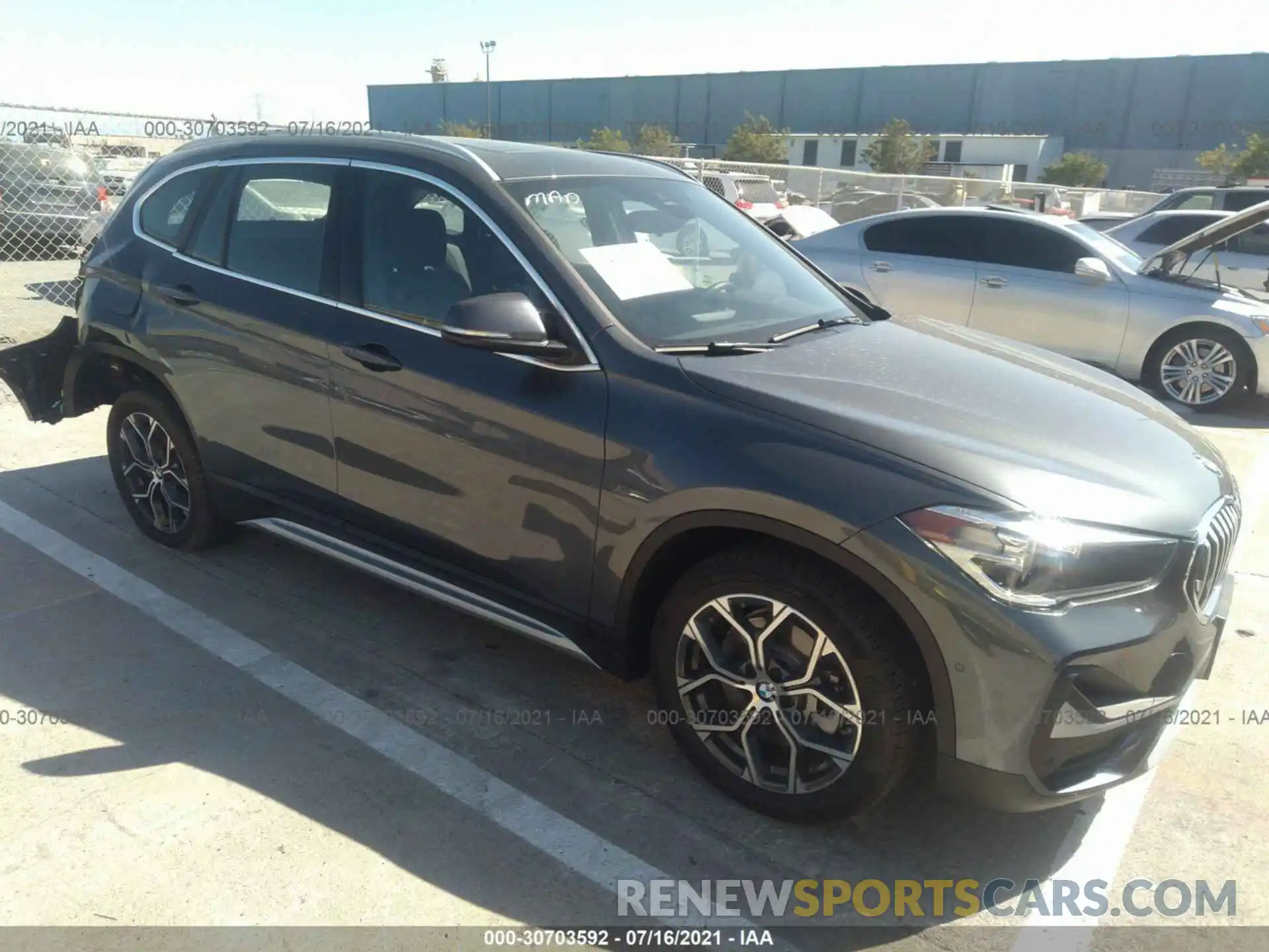 1 Photograph of a damaged car WBXJG9C03M5S10734 BMW X1 2021