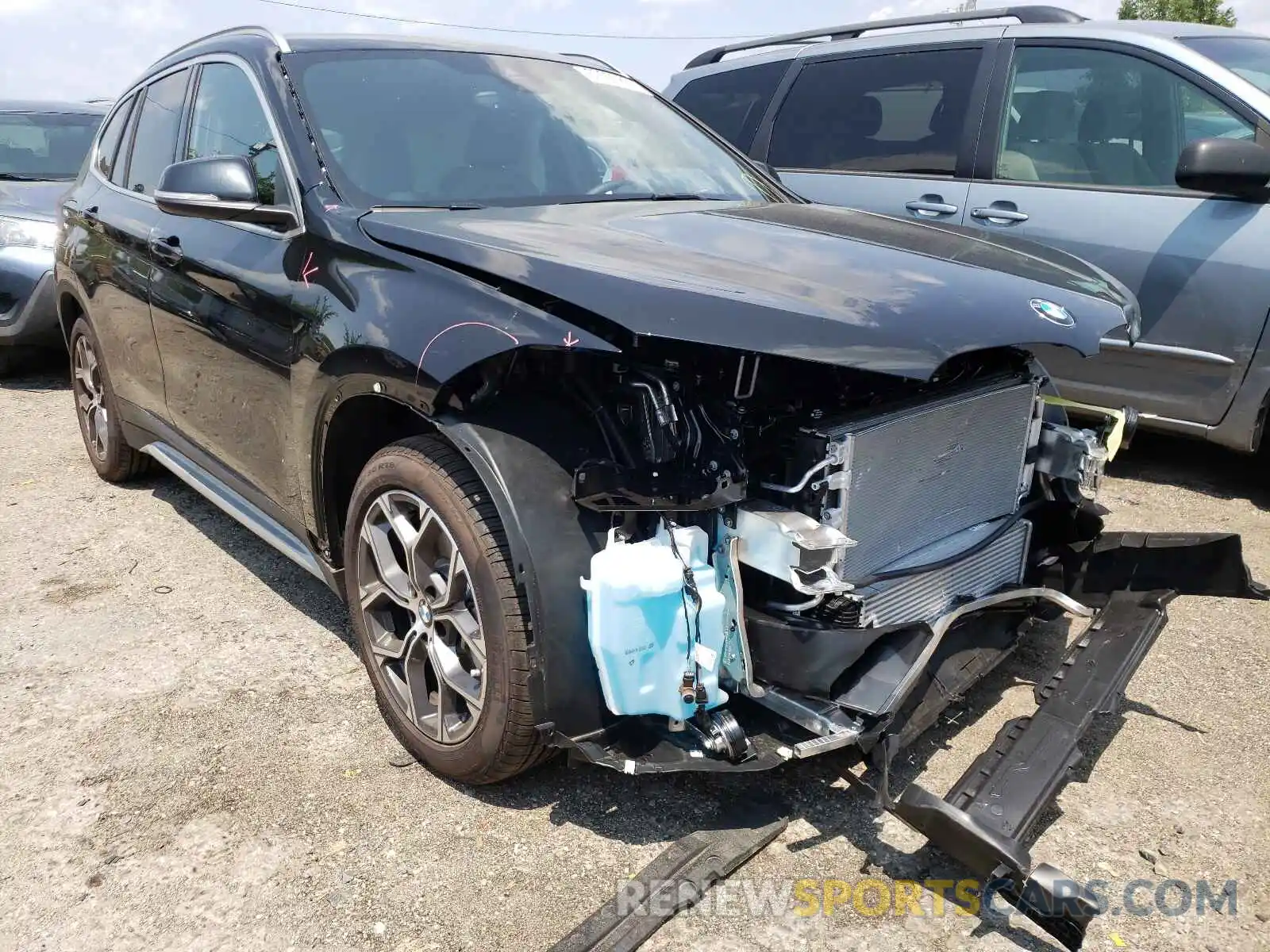 1 Photograph of a damaged car WBXJG9C03M5T18125 BMW X1 2021