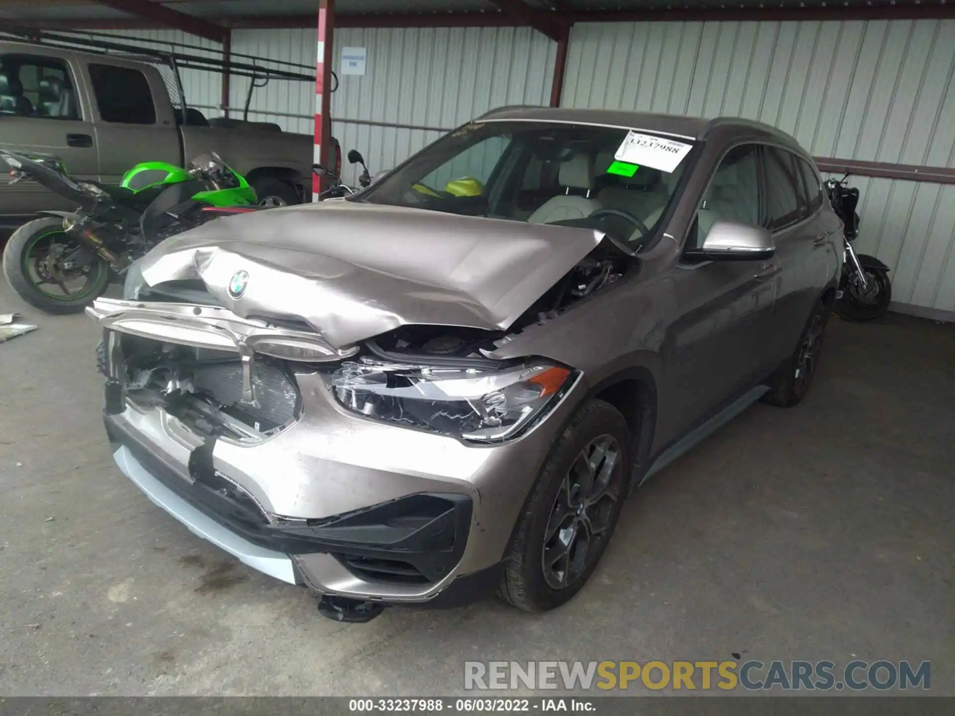 2 Photograph of a damaged car WBXJG9C04M5S45279 BMW X1 2021