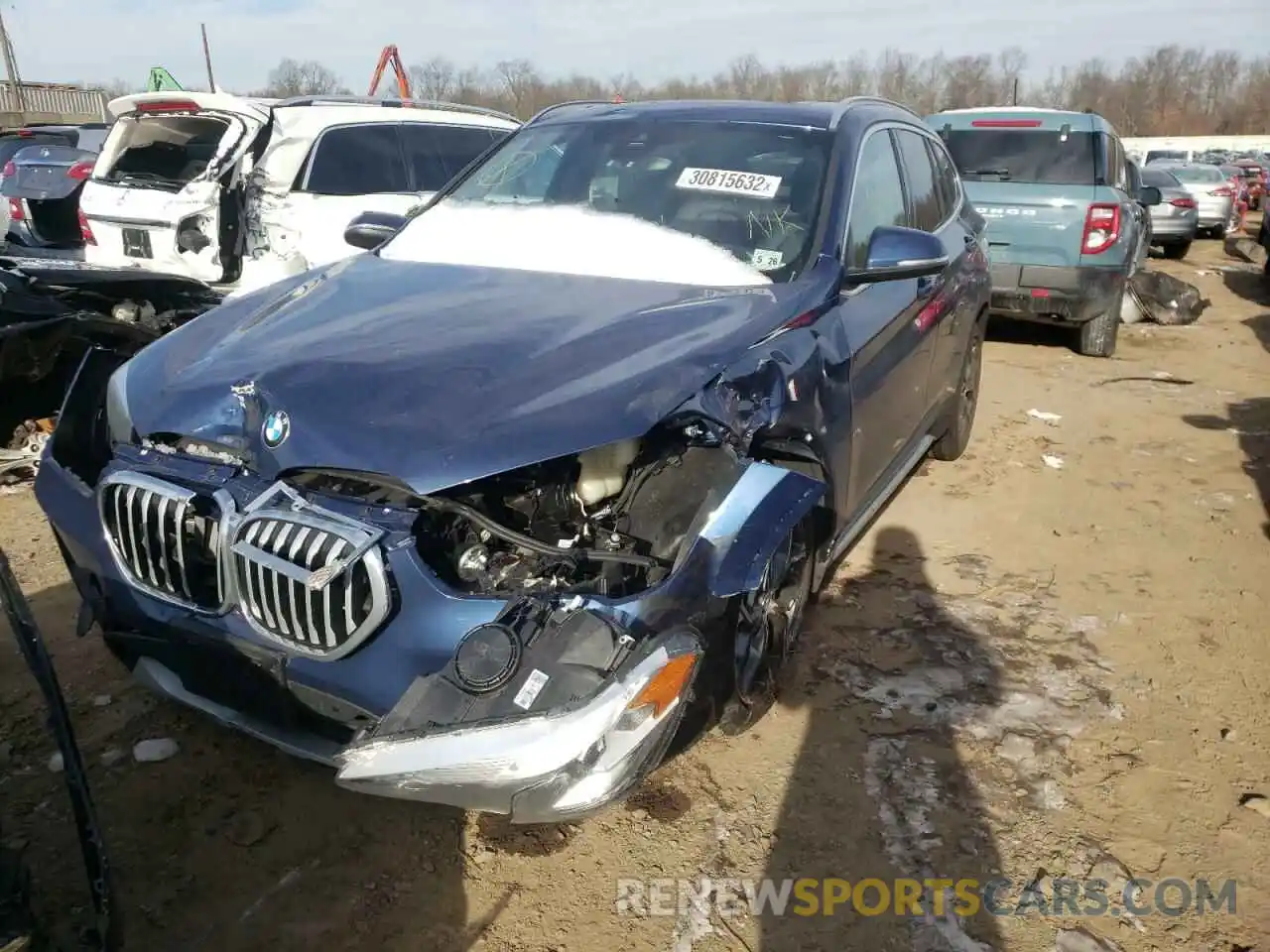 2 Photograph of a damaged car WBXJG9C04M5S83479 BMW X1 2021