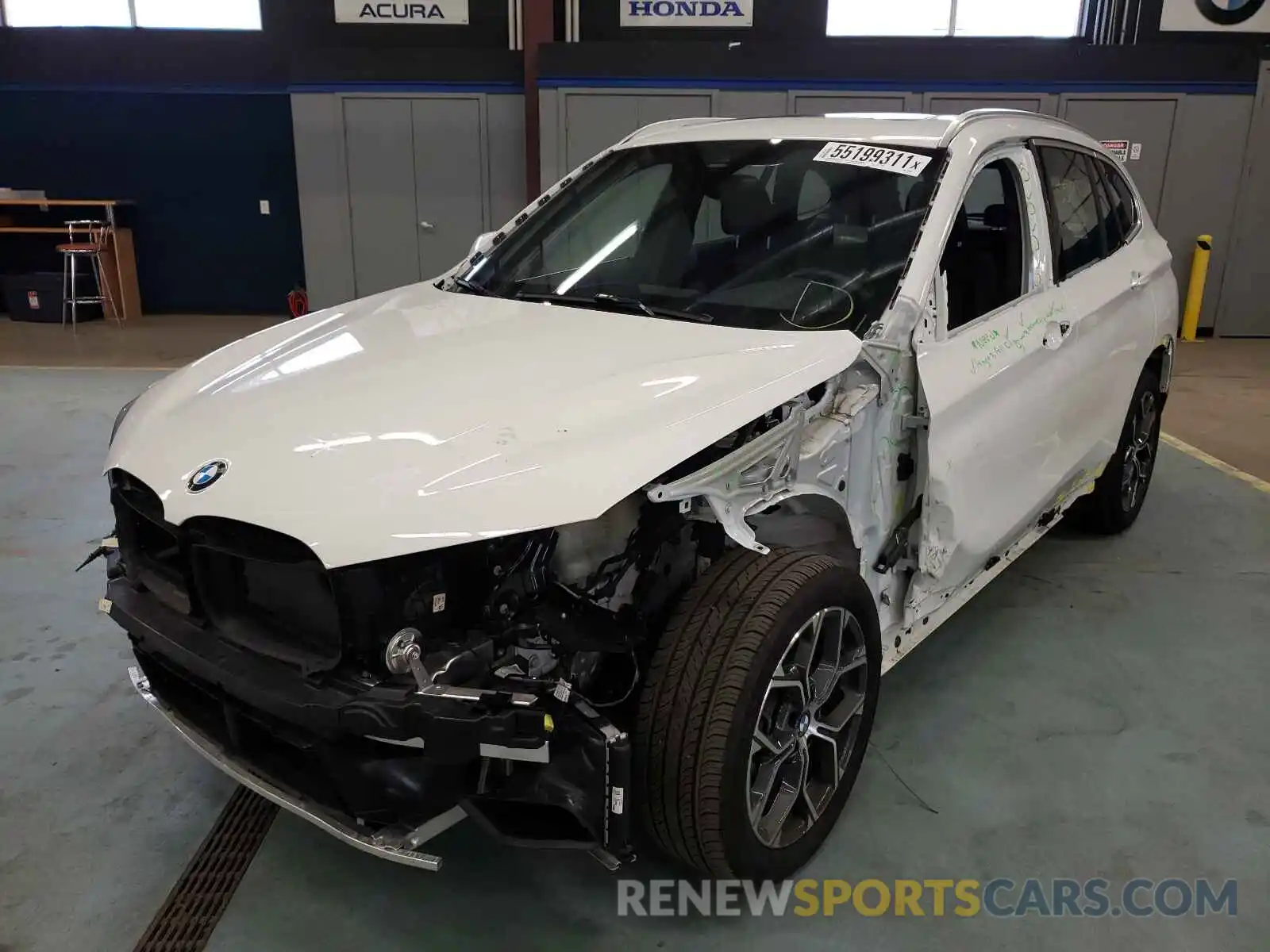 2 Photograph of a damaged car WBXJG9C05M5S30564 BMW X1 2021