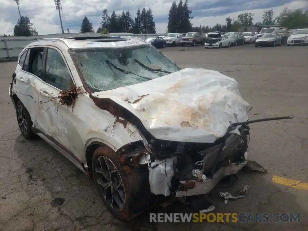 1 Photograph of a damaged car WBXJG9C06M5T99587 BMW X1 2021