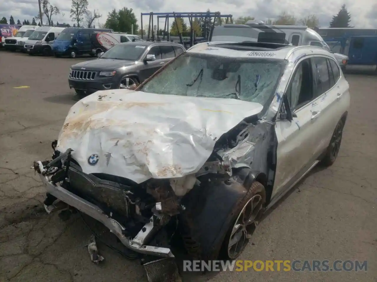 2 Photograph of a damaged car WBXJG9C06M5T99587 BMW X1 2021