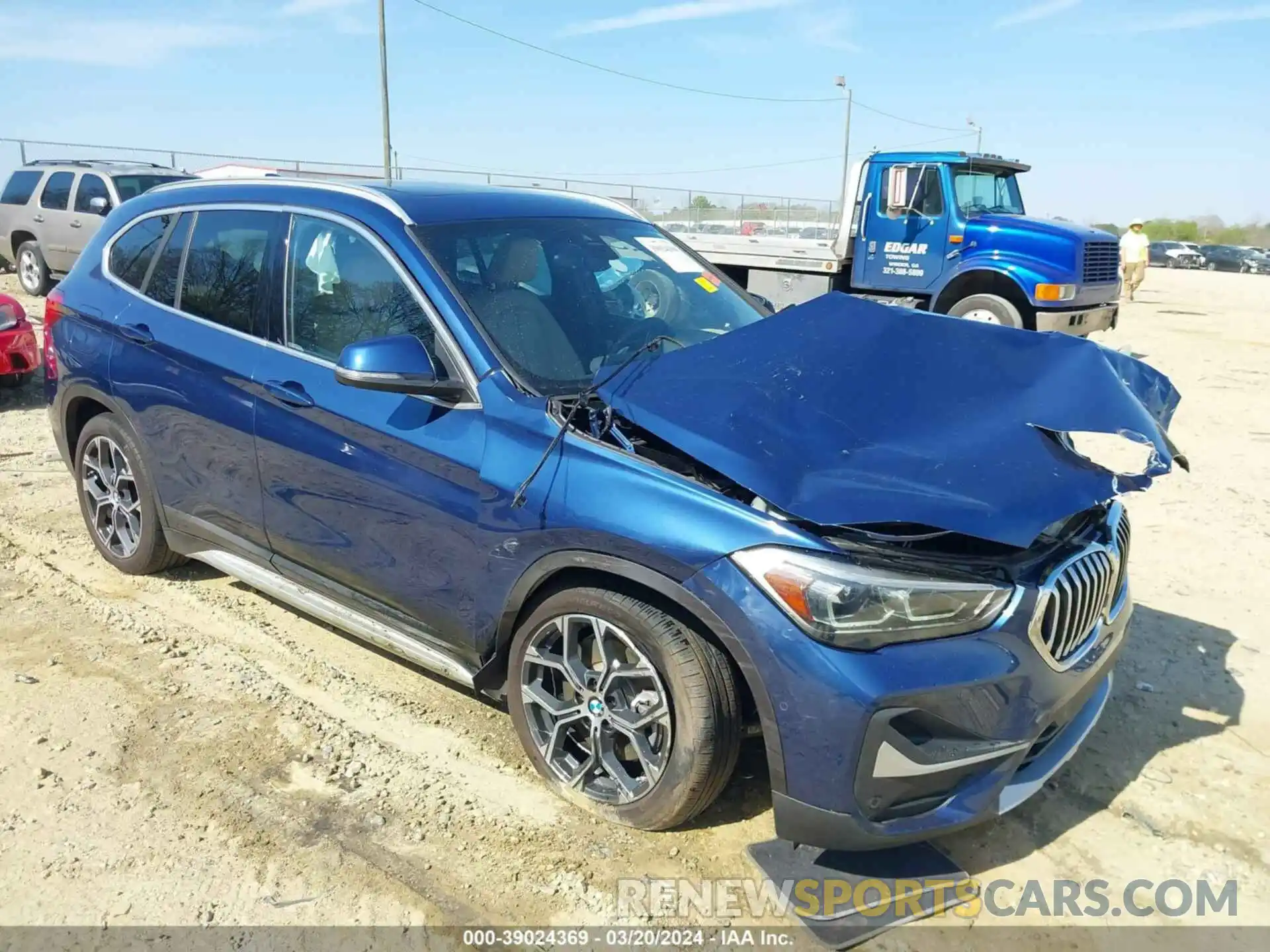 1 Photograph of a damaged car WBXJG9C07M5U30877 BMW X1 2021