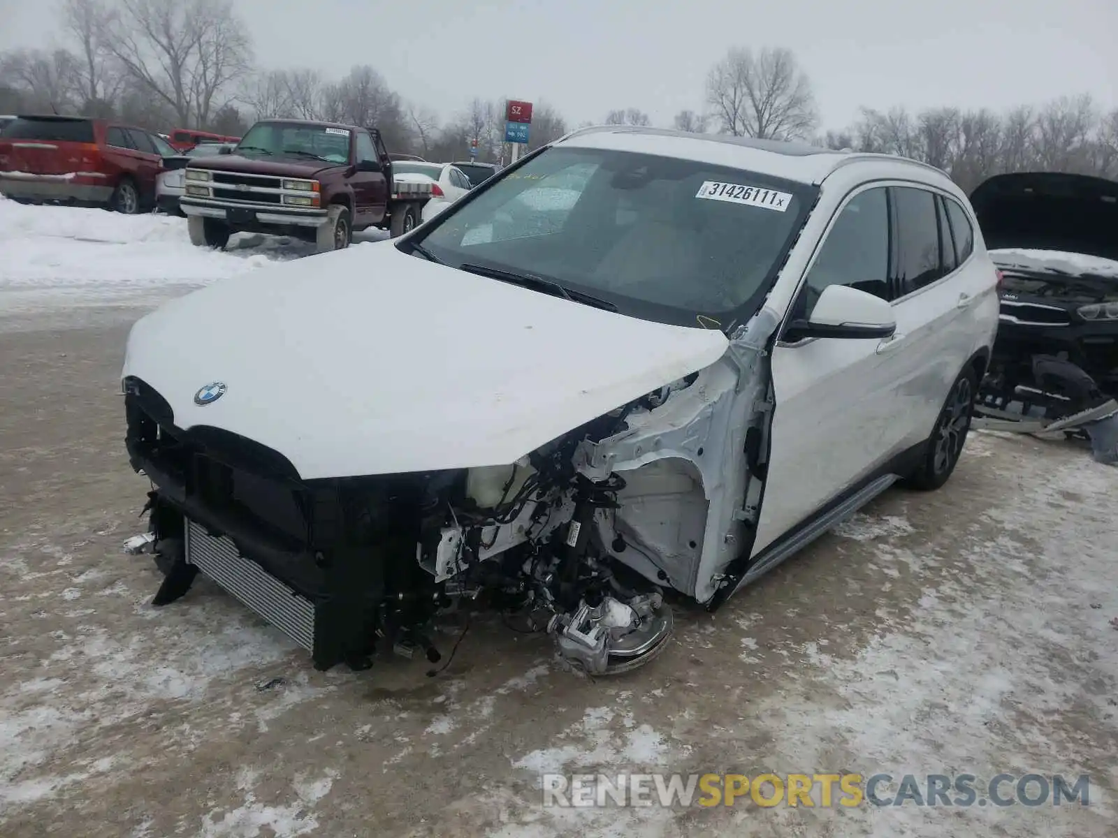 2 Фотография поврежденного автомобиля WBXJG9C08M3M76567 BMW X1 2021