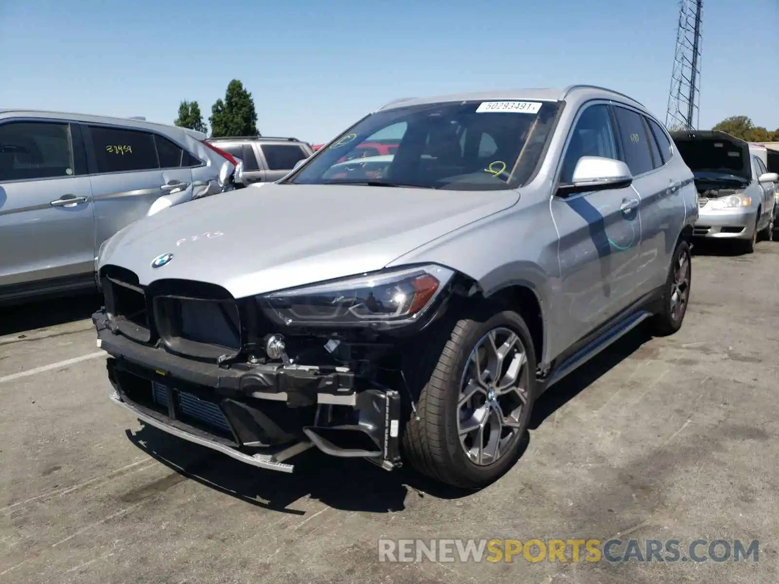 2 Photograph of a damaged car WBXJG9C08M5S83842 BMW X1 2021