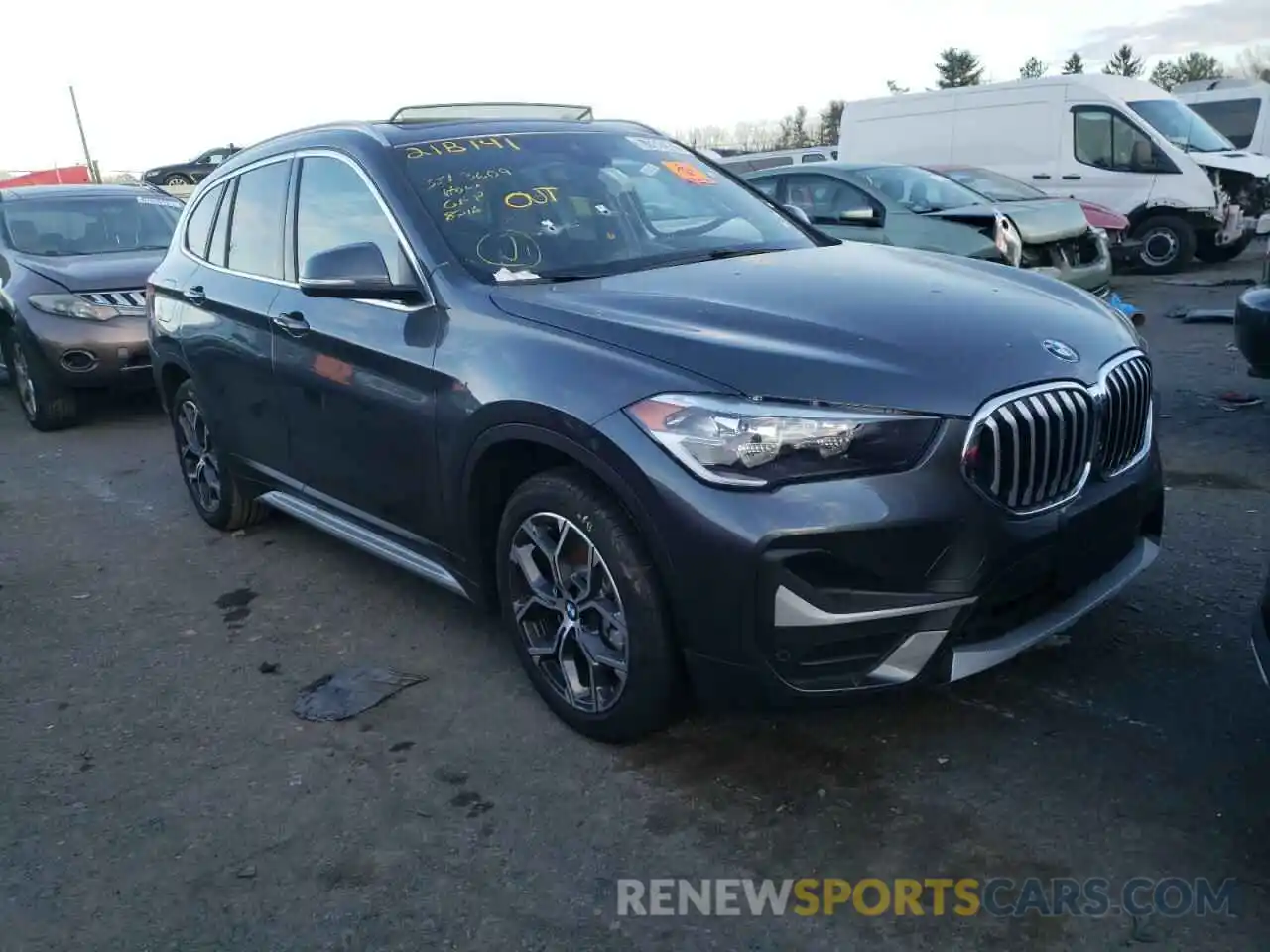 1 Photograph of a damaged car WBXJG9C08M5T75310 BMW X1 2021