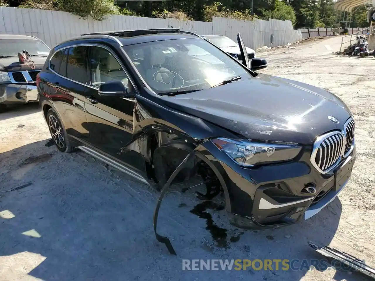 1 Photograph of a damaged car WBXJG9C08M5T95332 BMW X1 2021