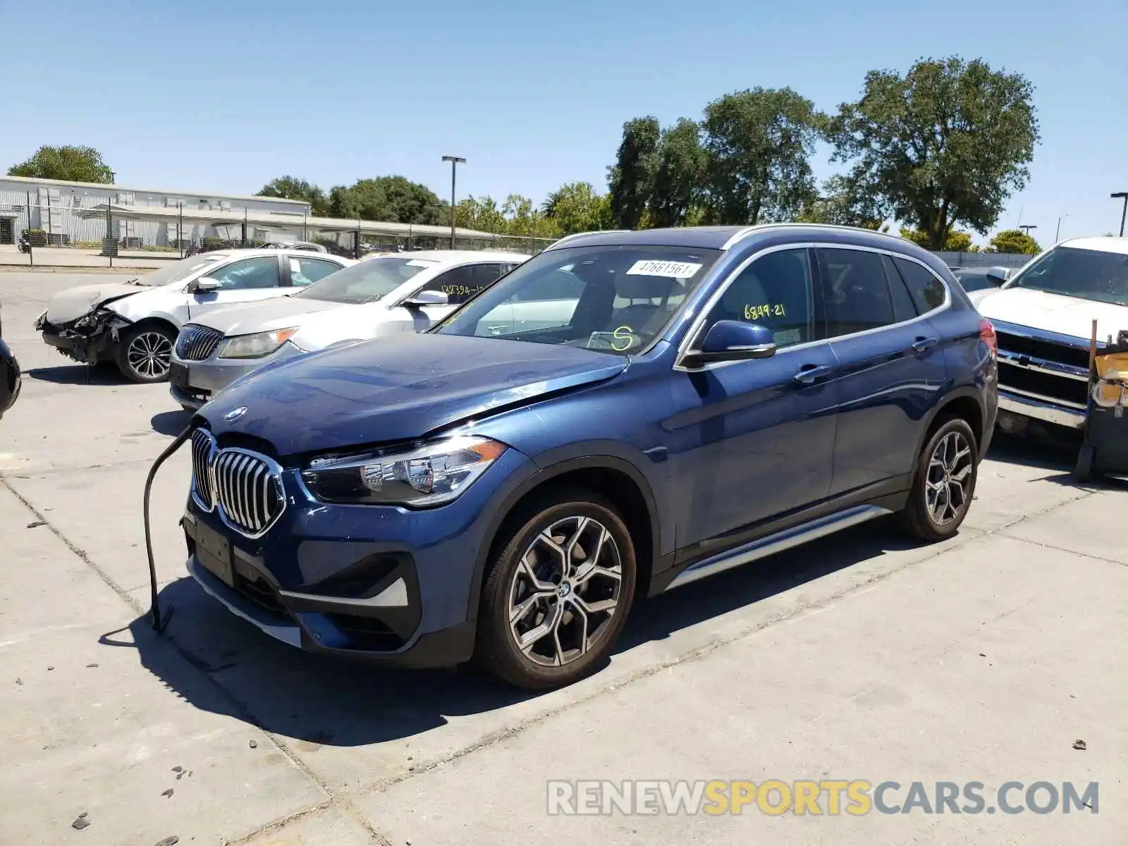 2 Photograph of a damaged car WBXJG9C09M3M71023 BMW X1 2021