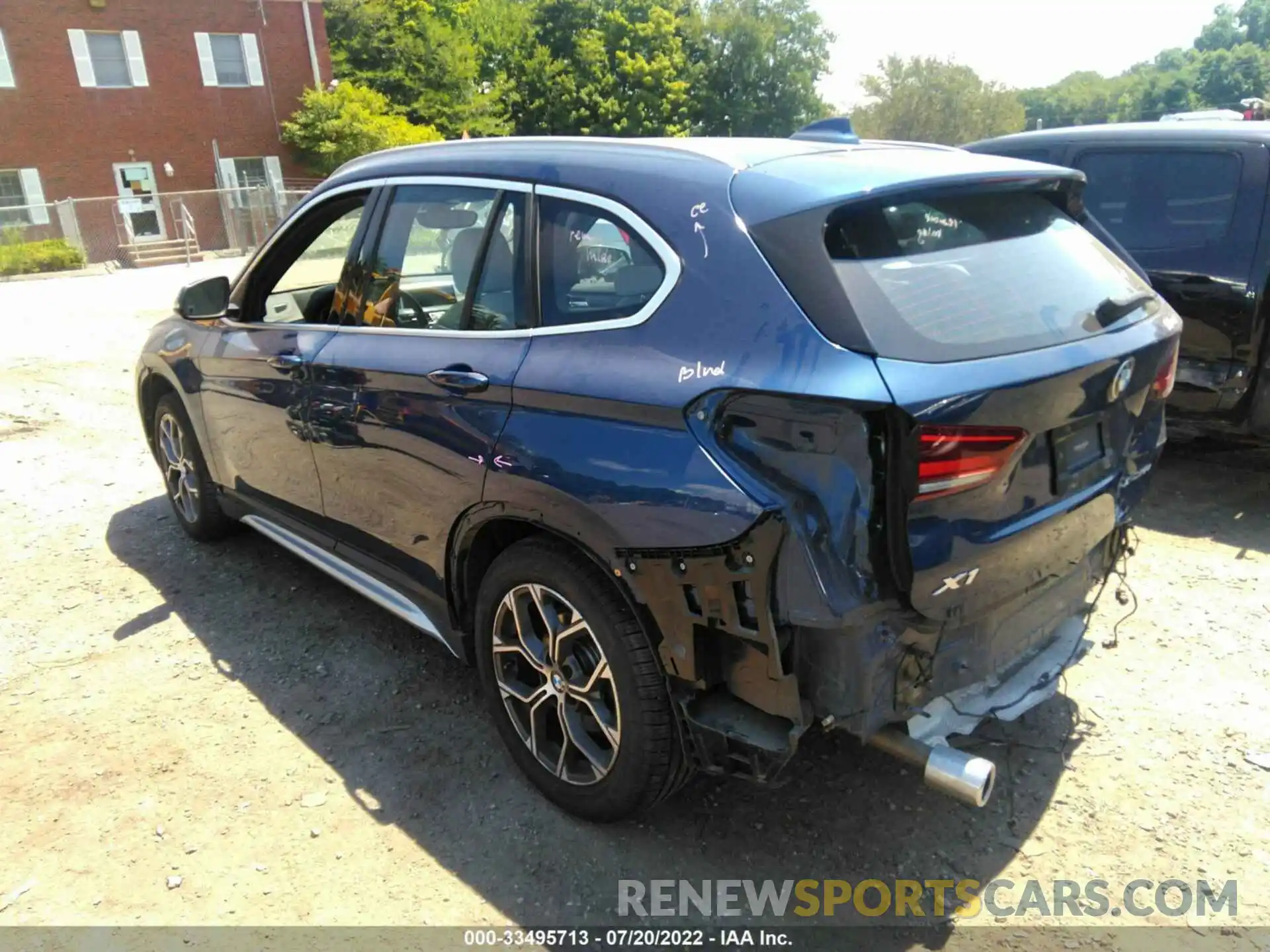 3 Photograph of a damaged car WBXJG9C09M5S22838 BMW X1 2021