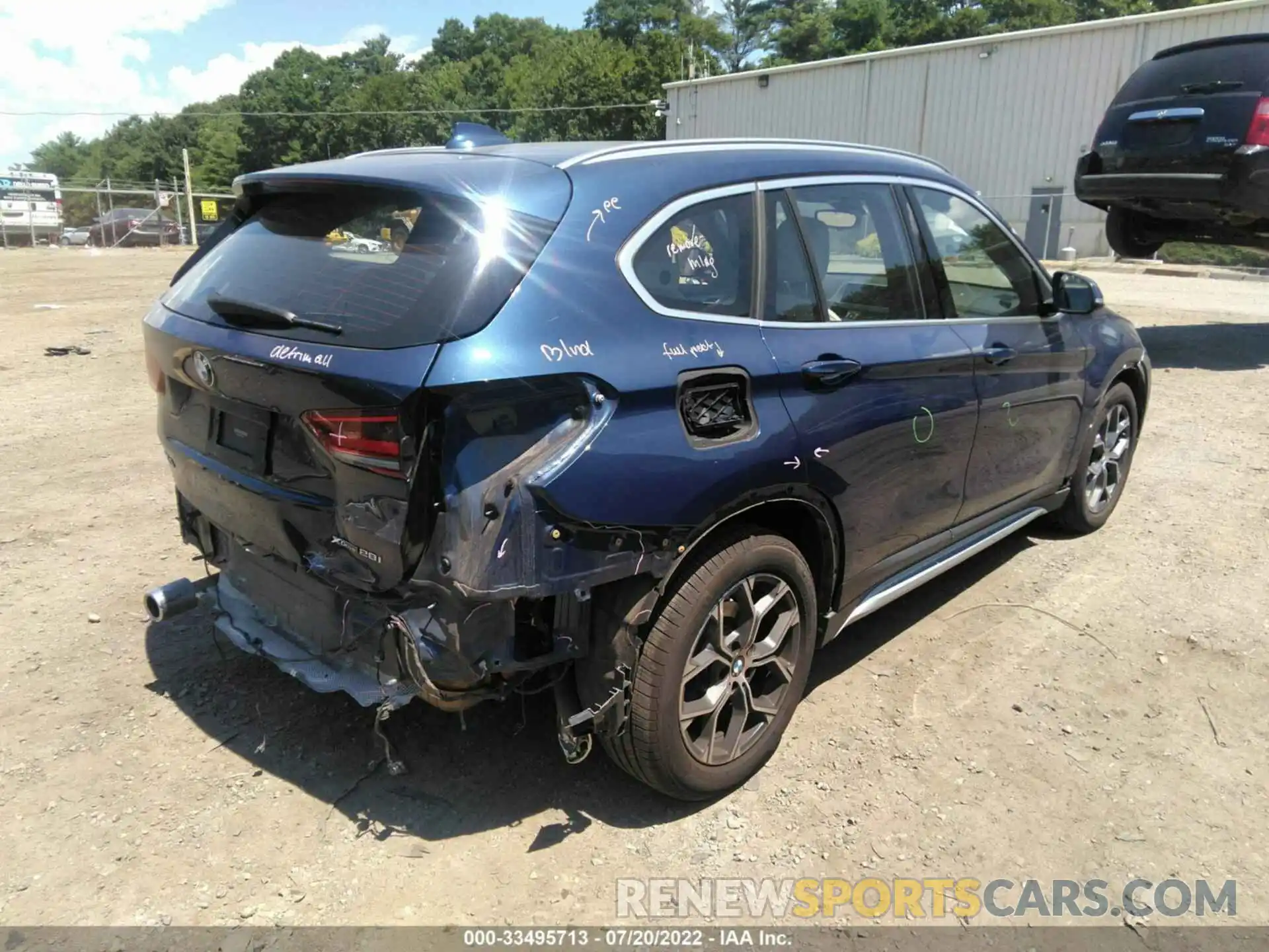 4 Photograph of a damaged car WBXJG9C09M5S22838 BMW X1 2021