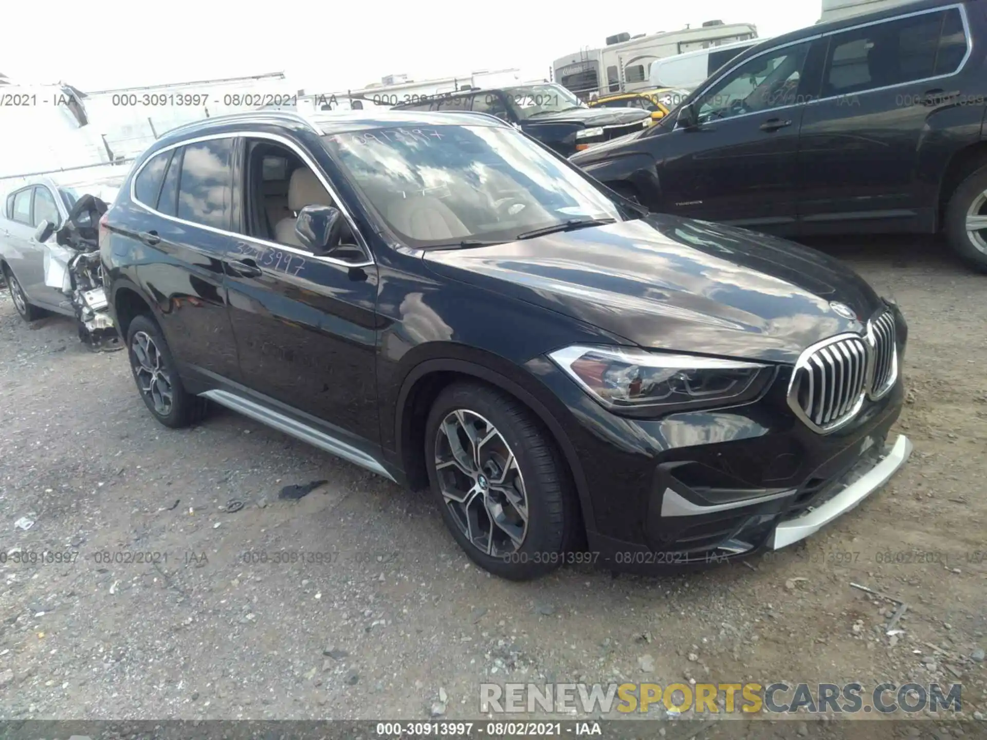 1 Photograph of a damaged car WBXJG9C09M5S41972 BMW X1 2021