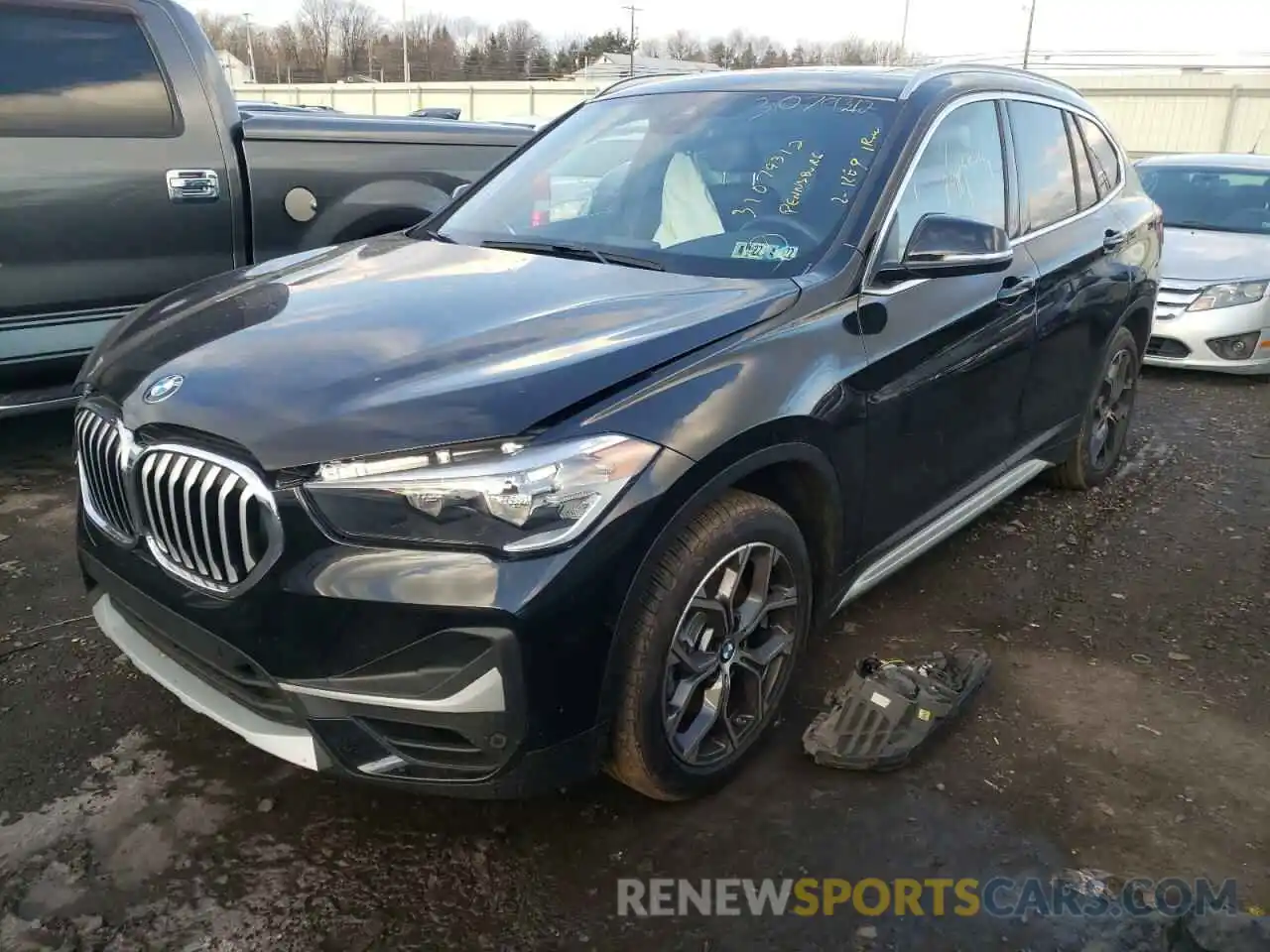 2 Photograph of a damaged car WBXJG9C0XM5T45628 BMW X1 2021