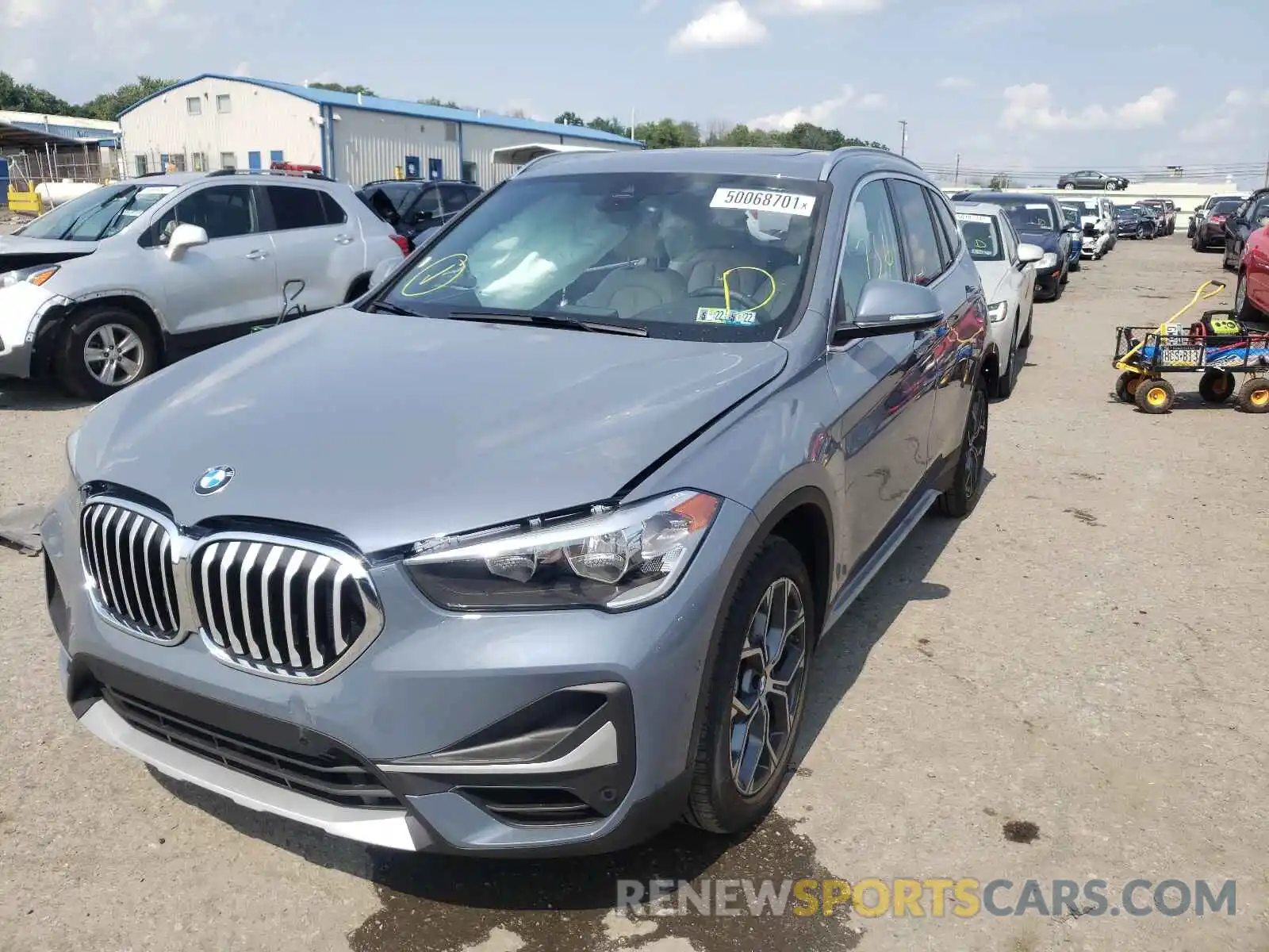 2 Фотография поврежденного автомобиля WBXJG9C0XM5T64938 BMW X1 2021