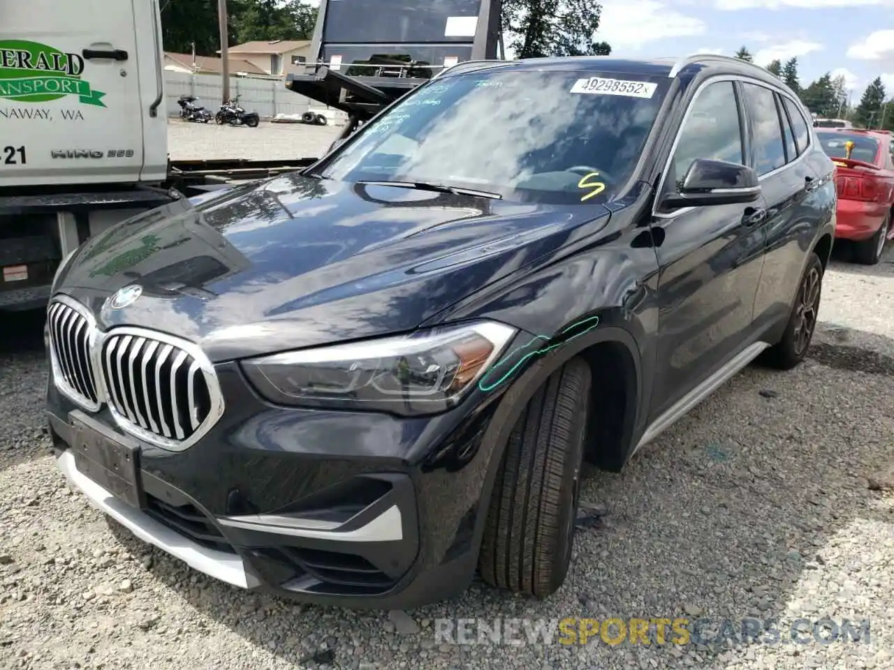 2 Photograph of a damaged car WBXJG9C0XM5T70528 BMW X1 2021