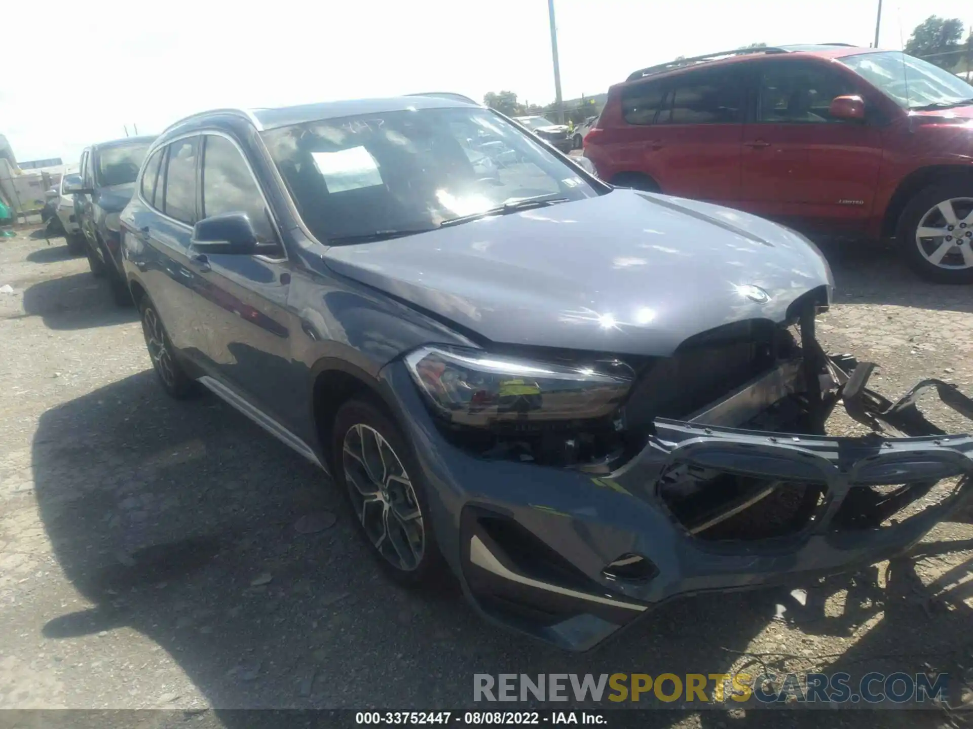 1 Photograph of a damaged car WBXJG9C0XM5T72554 BMW X1 2021