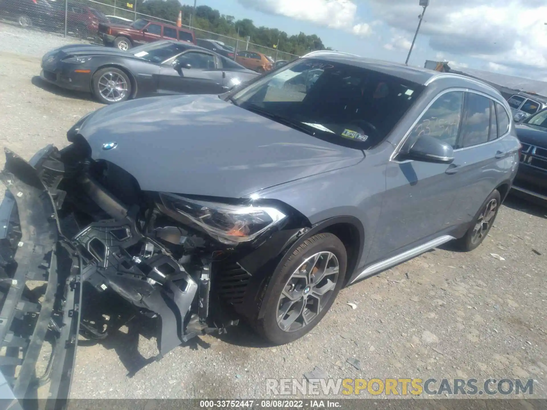 2 Photograph of a damaged car WBXJG9C0XM5T72554 BMW X1 2021