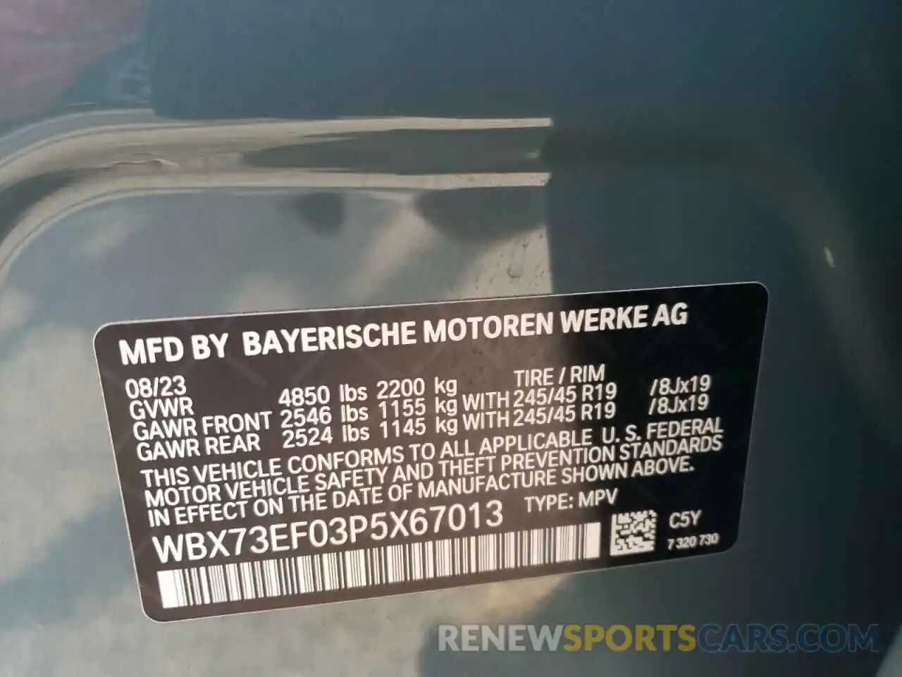 12 Фотография поврежденного автомобиля WBX73EF03P5X67013 BMW X1 2023