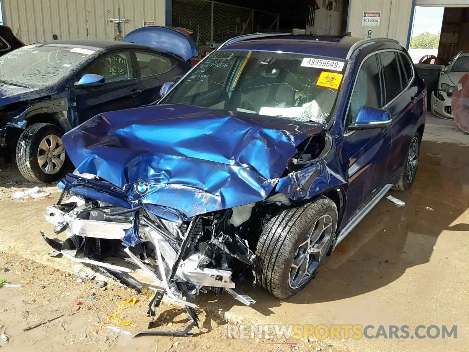 2 Photograph of a damaged car WBXHU7C54K5L11060 BMW X1 SDRIVE2 2019