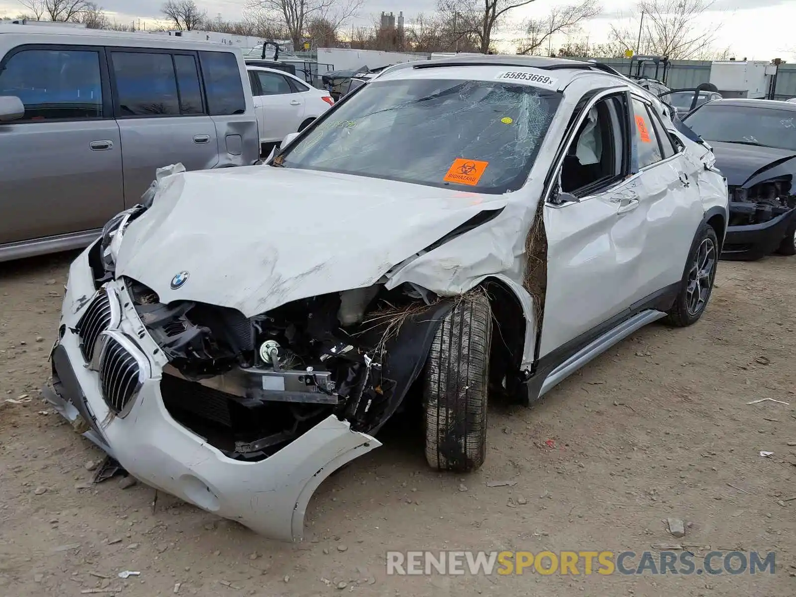 2 Photograph of a damaged car WBXHT3C50K3H34390 BMW X1 XDRIVE2 2019