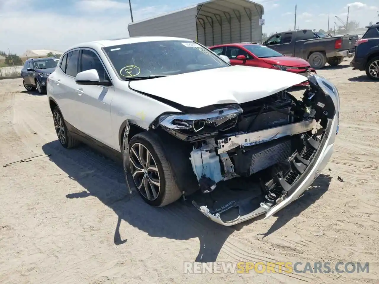 1 Photograph of a damaged car WBXYJ3C53K5N58636 BMW X2 2019