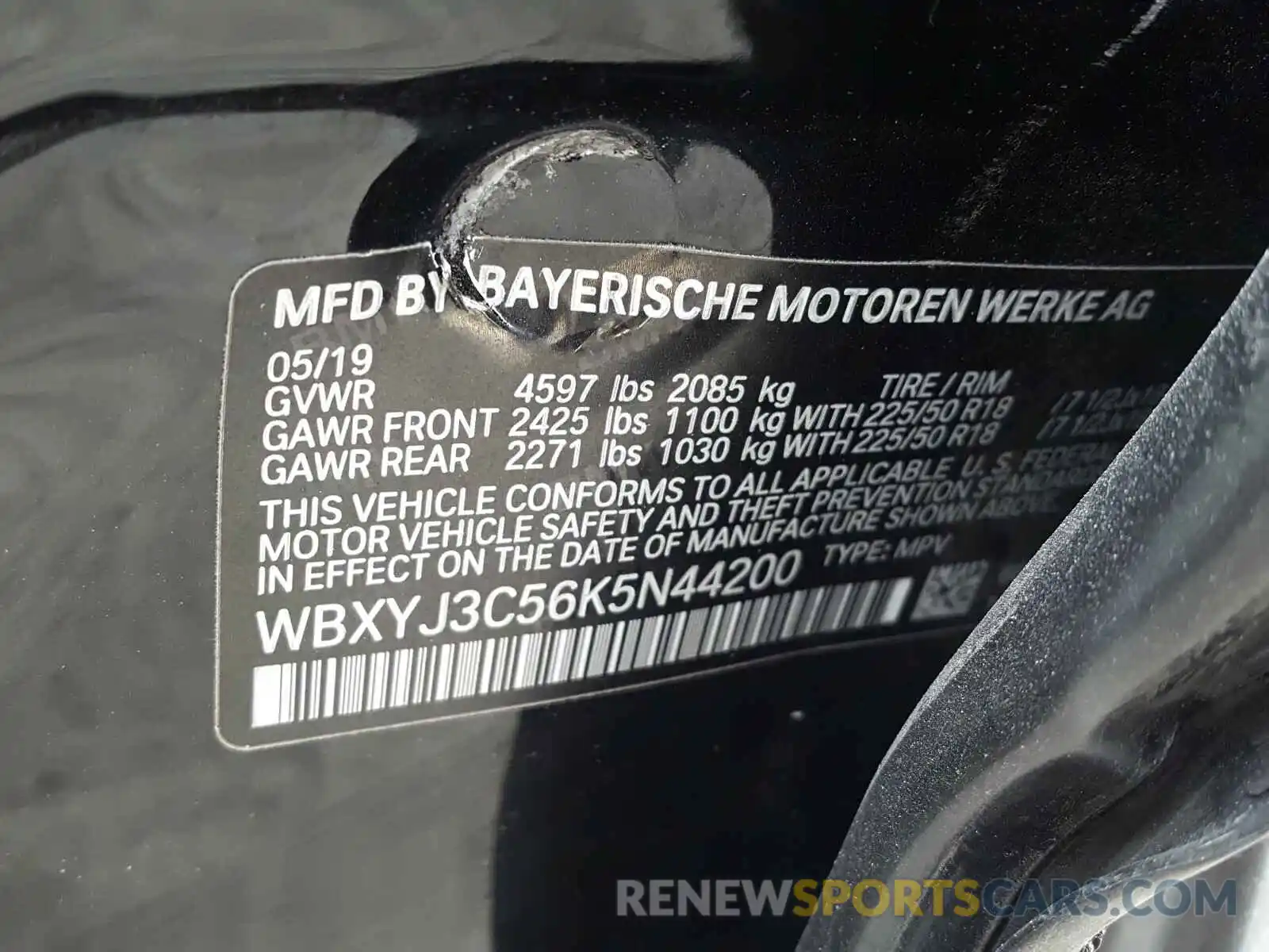 10 Фотография поврежденного автомобиля WBXYJ3C56K5N44200 BMW X2 2019