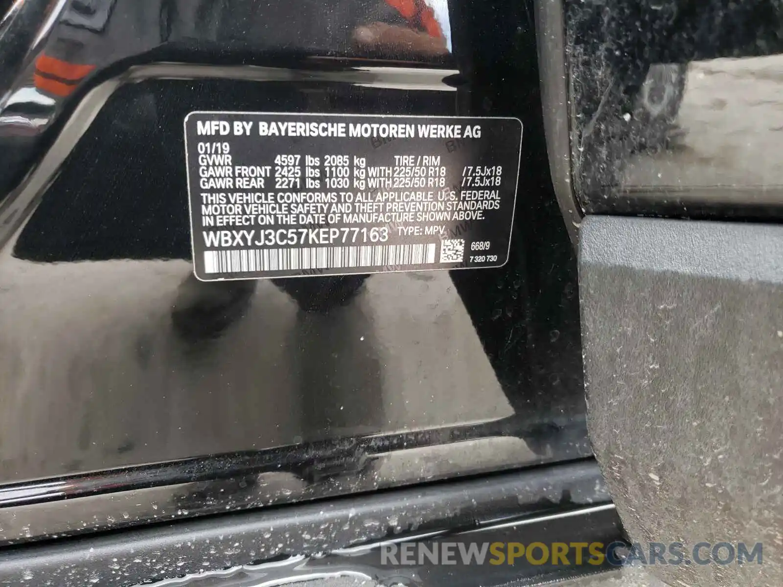 10 Photograph of a damaged car WBXYJ3C57KEP77163 BMW X2 2019