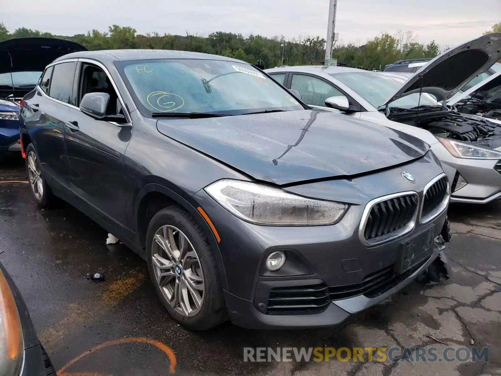 1 Photograph of a damaged car WBXYJ5C50K5N36959 BMW X2 2019