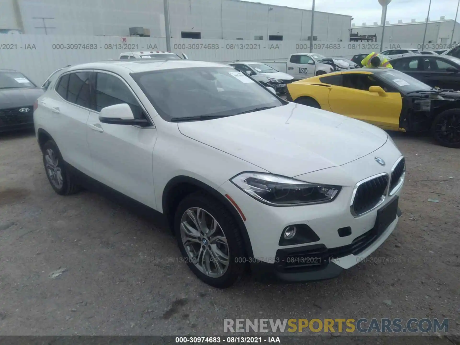 1 Photograph of a damaged car WBXYJ5C50KEF83444 BMW X2 2019