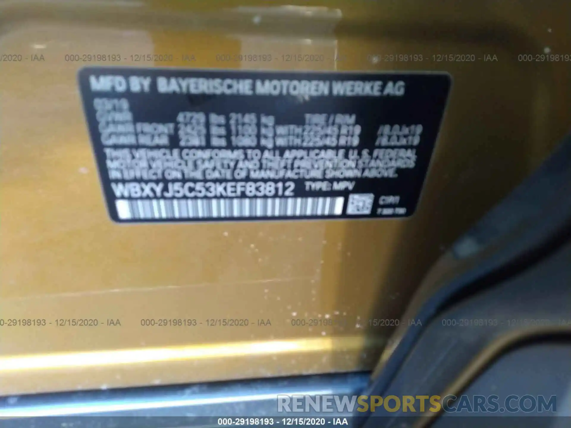 9 Фотография поврежденного автомобиля WBXYJ5C53KEF83812 BMW X2 2019