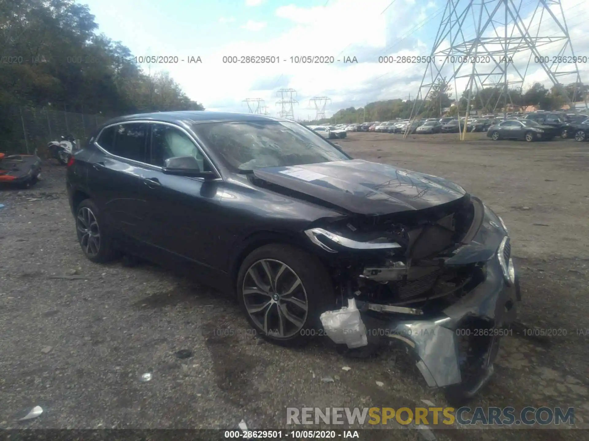 1 Photograph of a damaged car WBXYJ5C55K5N32096 BMW X2 2019