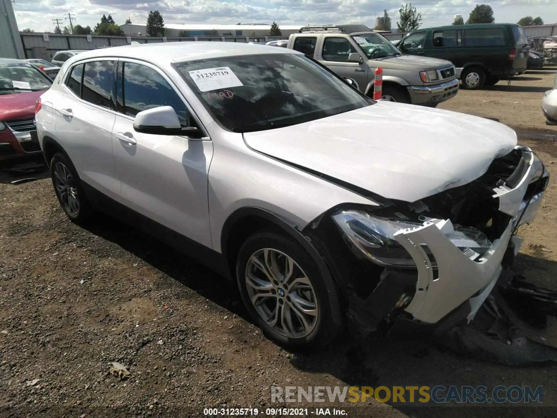 1 Photograph of a damaged car WBXYJ5C59K5N32103 BMW X2 2019